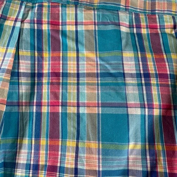 Ralph Lauren Classic Fit Long Sleeve Dress Shirt Blue Pink Check XXL Men's Pony - Picture 8 of 9